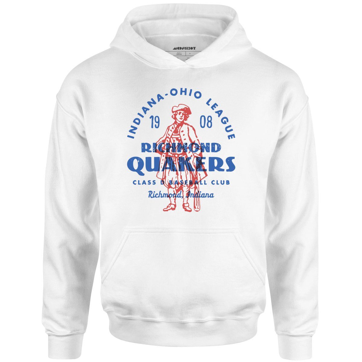 Richmond Quakers – Indiana – Vintage Defunct Baseball Teams – Unisex Hoodie