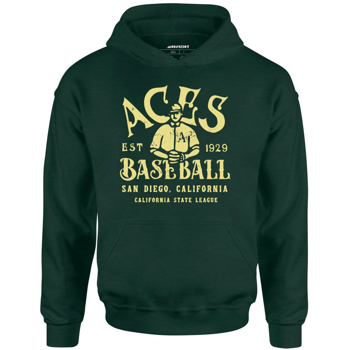 San Diego Aces – California – Vintage Defunct Baseball Teams – Unisex Hoodie