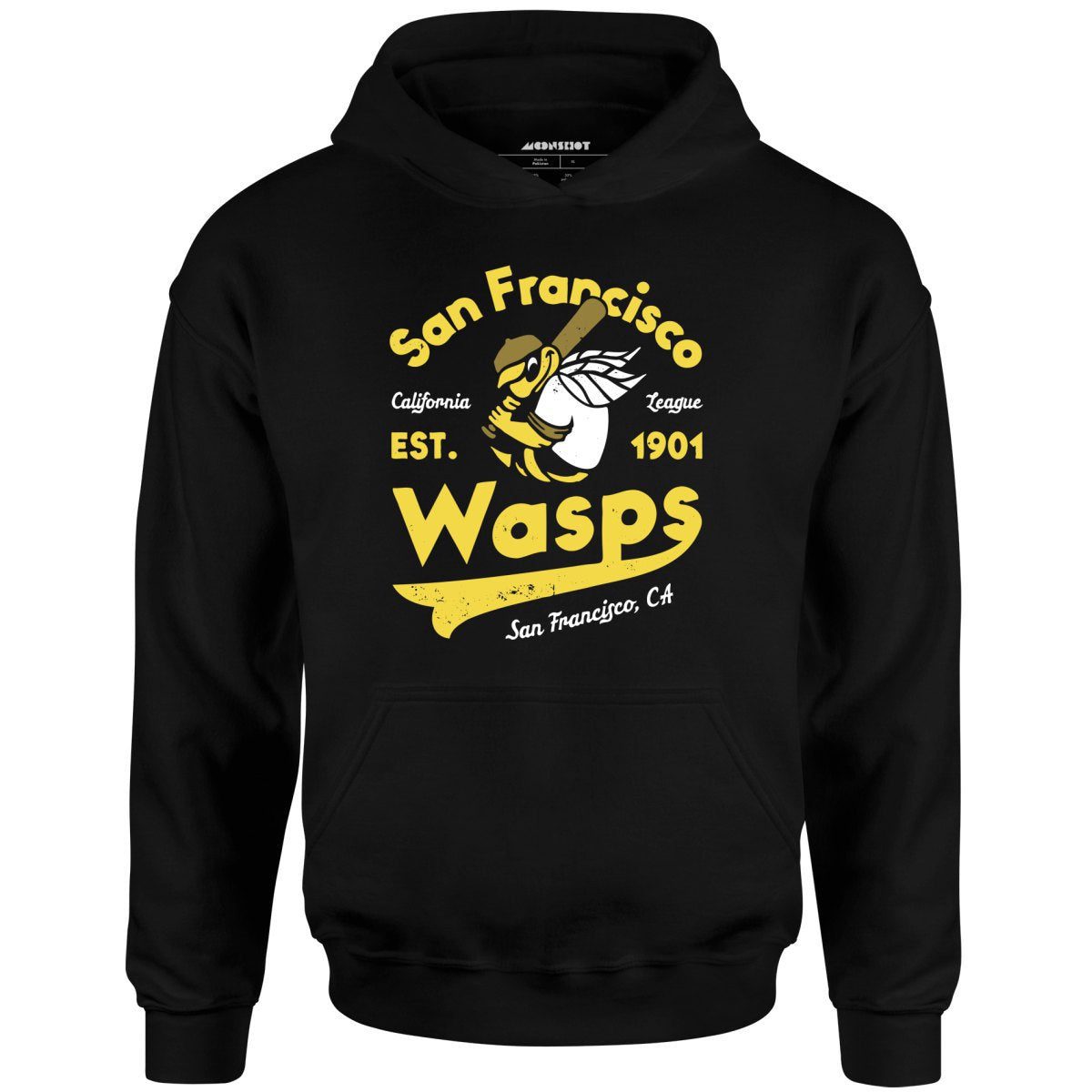 San Francisco Wasps – California – Vintage Defunct Baseball Teams – Unisex Hoodie