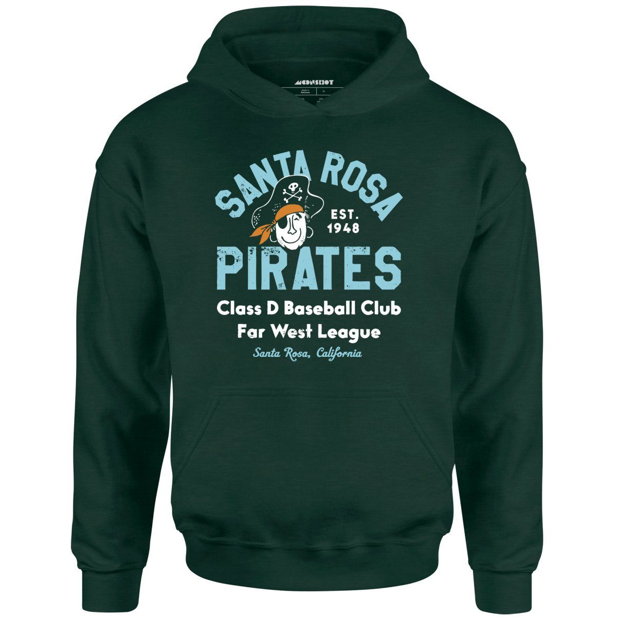 Santa Rosa Pirates – California – Vintage Defunct Baseball Teams – Unisex Hoodie