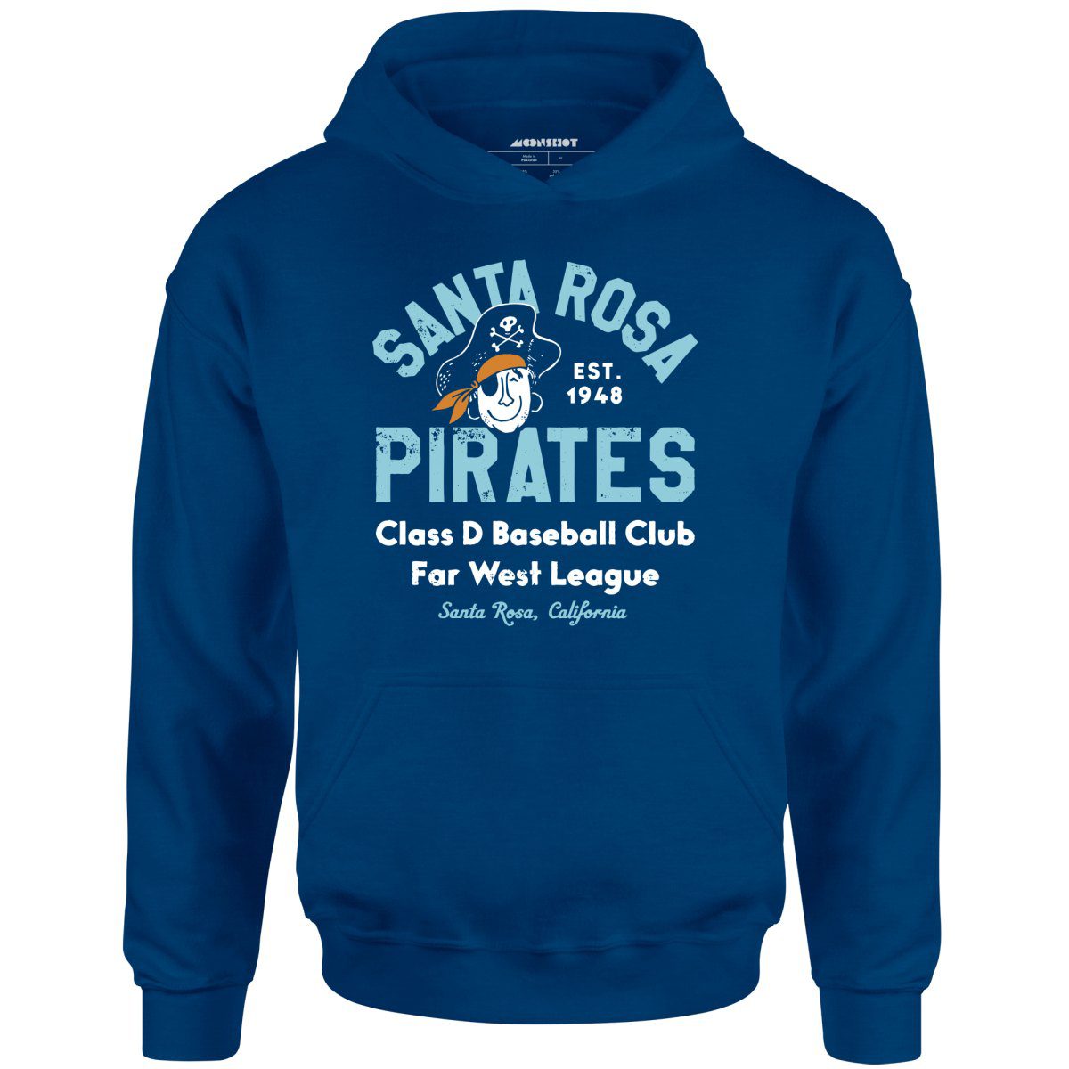 Santa Rosa Pirates – California – Vintage Defunct Baseball Teams – Unisex Hoodie