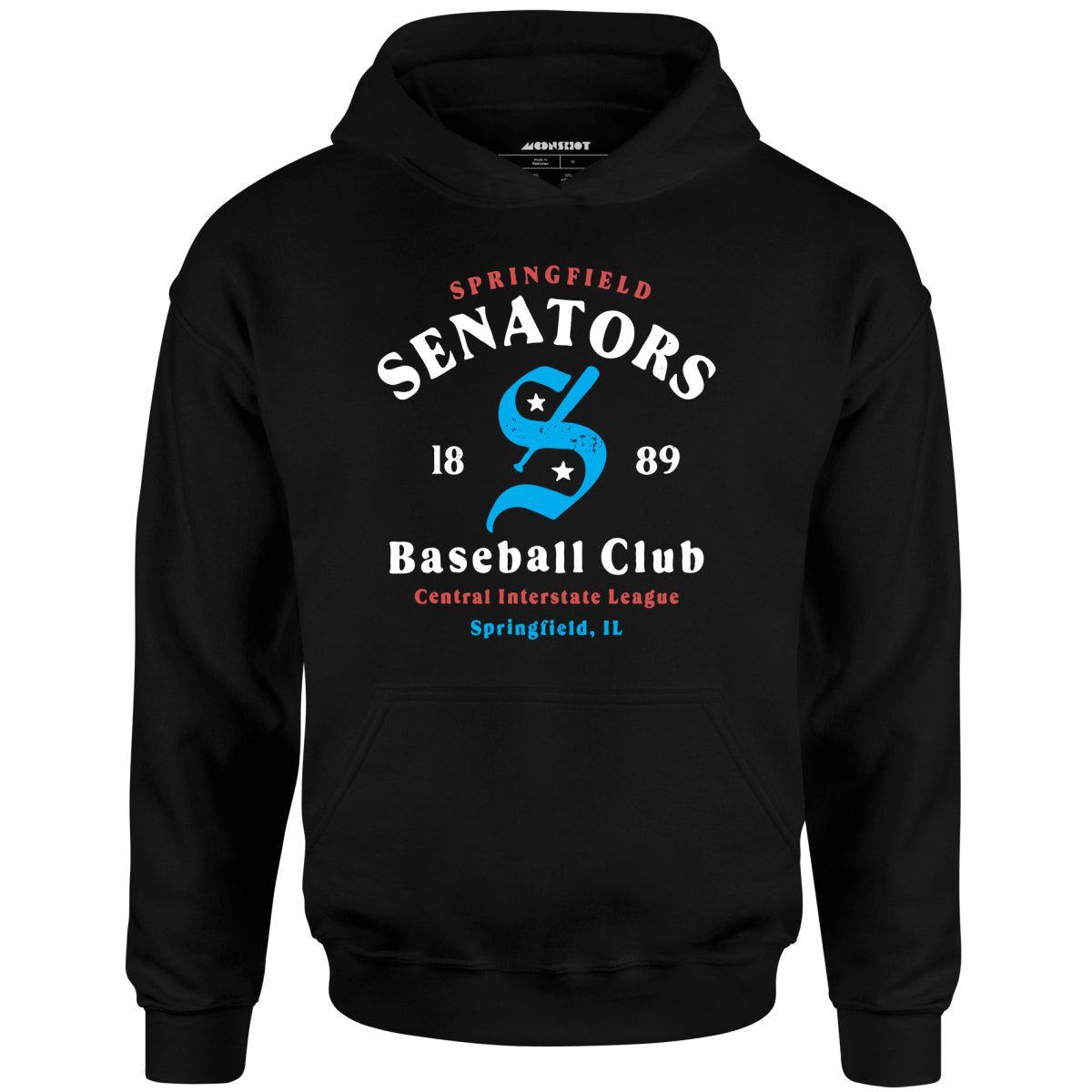 Springfield Senators – Illinois – Vintage Defunct Baseball Teams – Unisex Hoodie