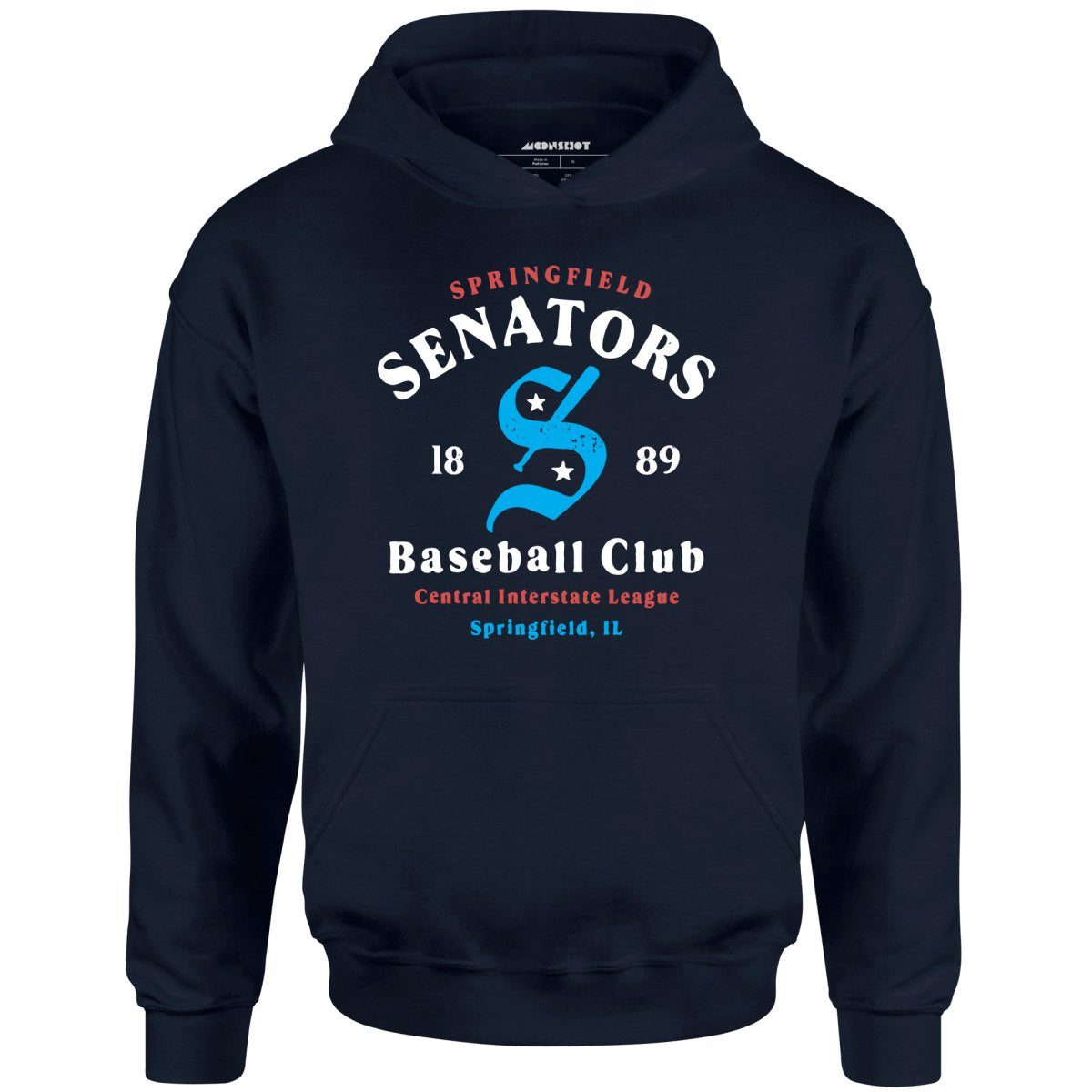 Springfield Senators – Illinois – Vintage Defunct Baseball Teams – Unisex Hoodie