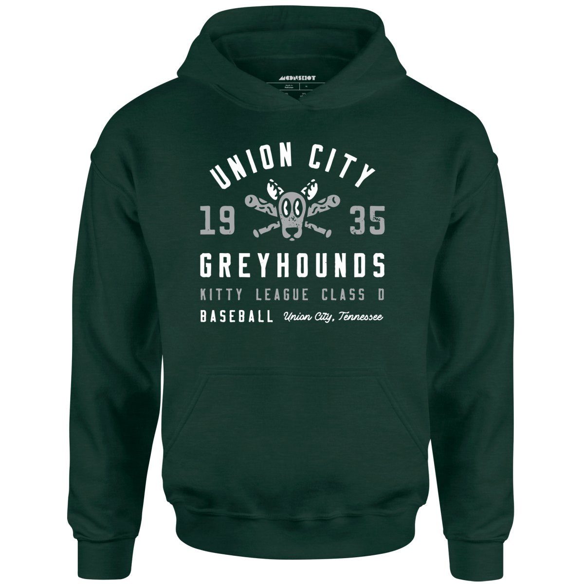 Union City Greyhounds – Tennessee – Vintage Defunct Baseball Teams – Unisex Hoodie