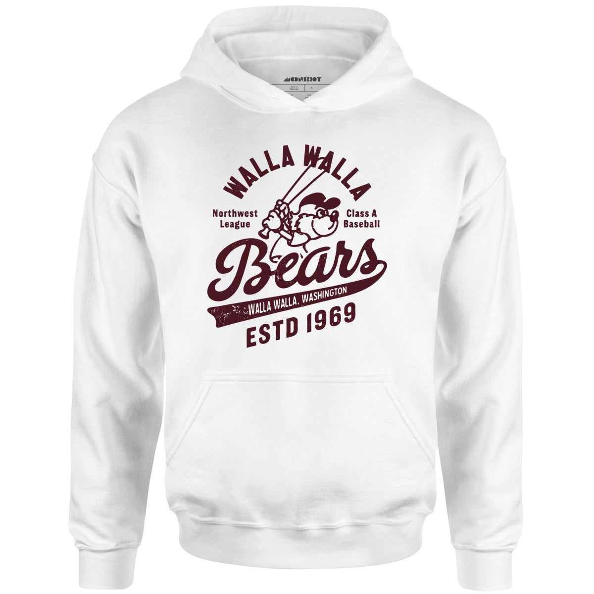 Walla Walla Bears – Washington – Vintage Defunct Baseball Teams – Unisex Hoodie