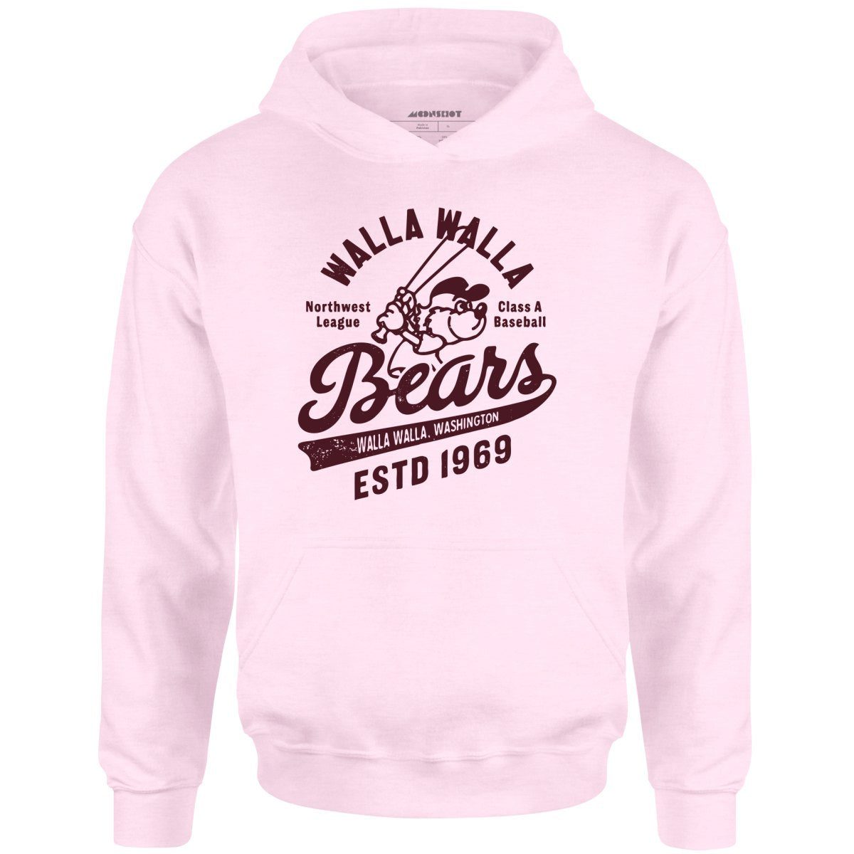 Walla Walla Bears – Washington – Vintage Defunct Baseball Teams – Unisex Hoodie