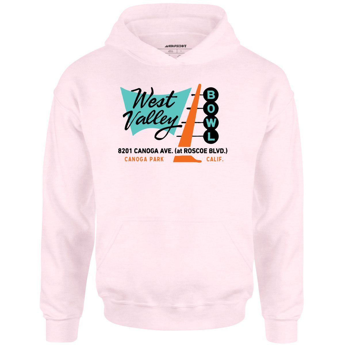 West Valley Bowl – Canoga Park, Ca – Vintage Bowling Alley – Unisex Hoodie