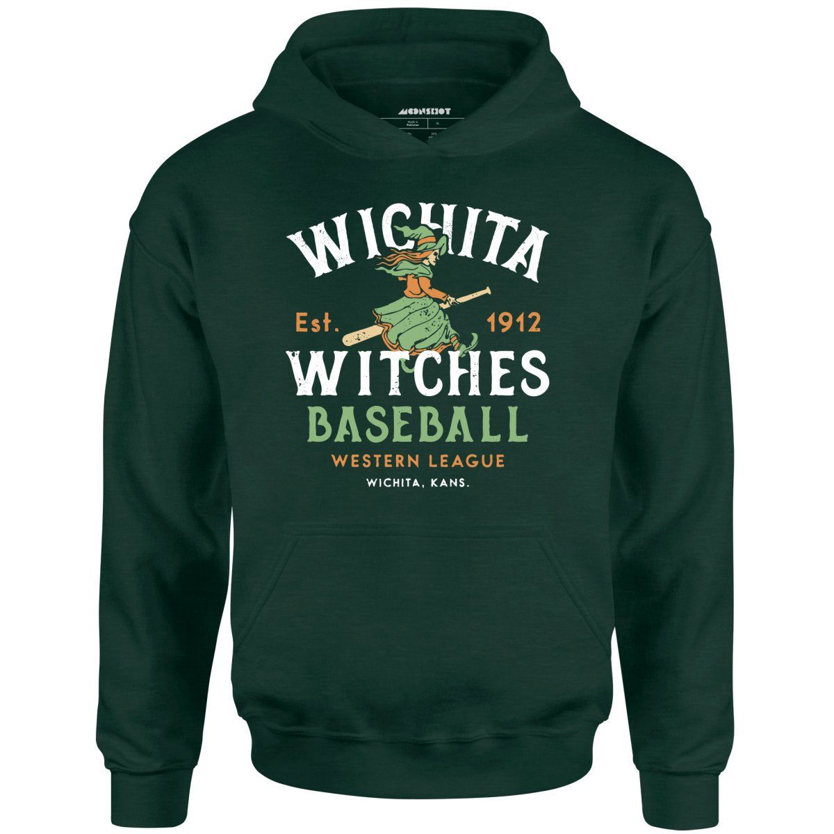 Wichita Witches – Kansas – Vintage Defunct Baseball Teams – Unisex Hoodie